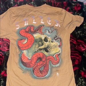 Sullen skull and snake shirt
